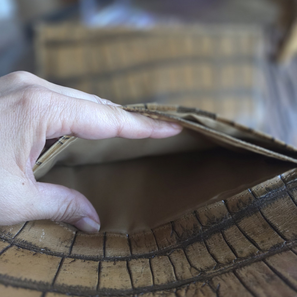 Brahmin Tan Crocodile Wallet - Picture 8 of 10